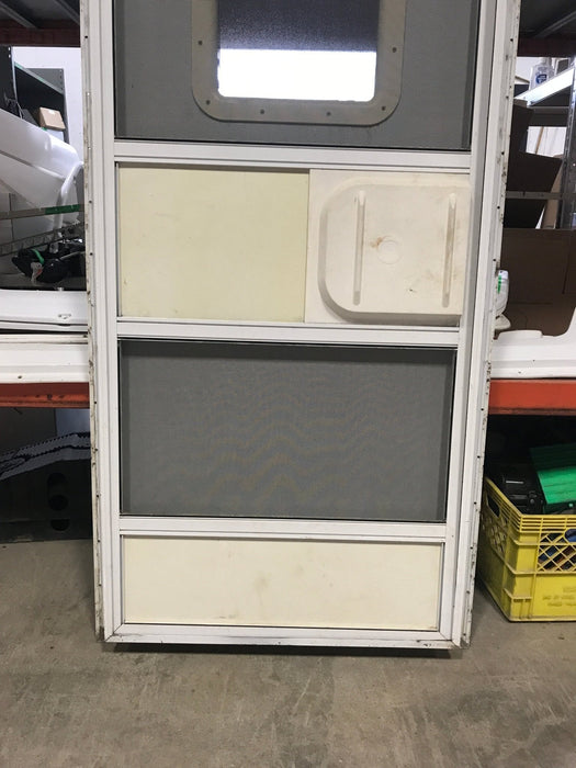 Used RV Radius Corner Entry Door 29 1/2" W x 71 1/4" H