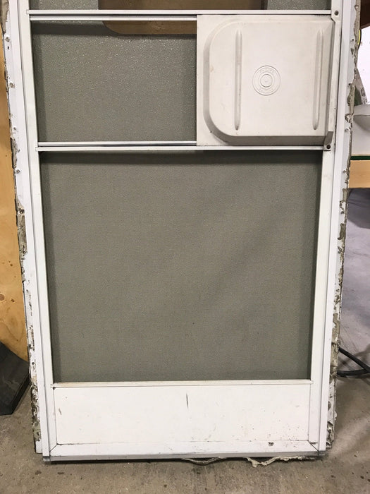 Used RV Radius Corner Entry Door 29 1/2" W x 72 1/4" H