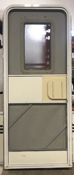 Used RV Radius Corner Entry Door 30" W x 72" H