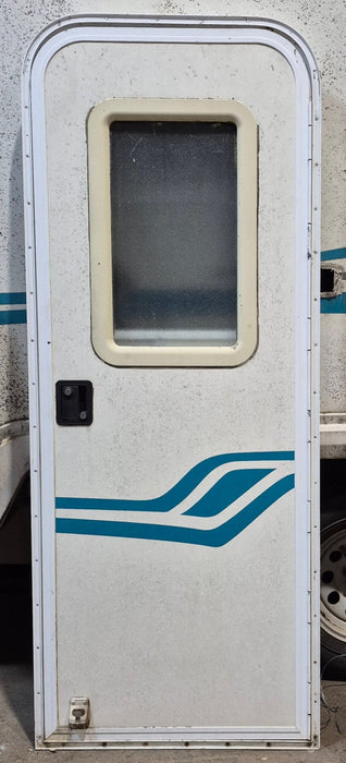 Used RV Radius Entry Door 25 3/4" W x 67 3/4" H
