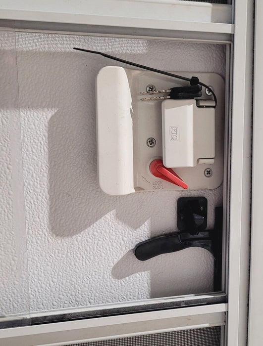 Used RV Radius Entry Door 25 5/8" X 71 3/8" - Young Farts RV Parts