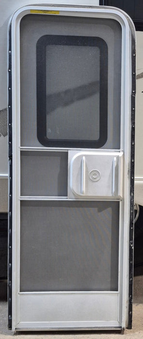 Used RV Radius Entry Door 25 5/8" x 72" - Young Farts RV Parts