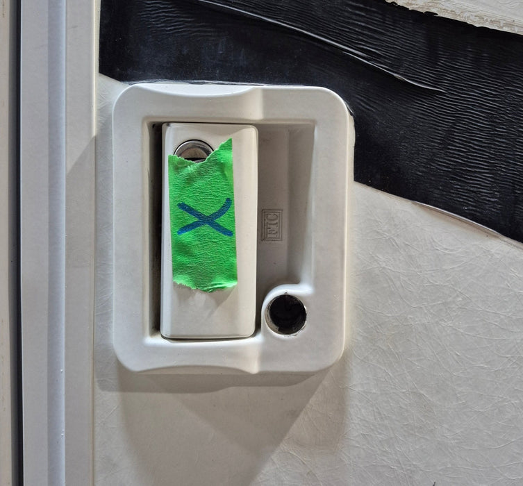 Used RV Radius Entry Door 25 5/8" x 72" - Young Farts RV Parts