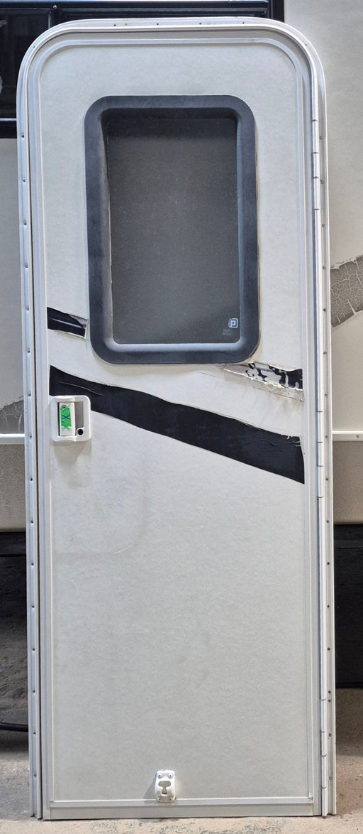 Used RV Radius Entry Door 25 5/8" x 72" - Young Farts RV Parts