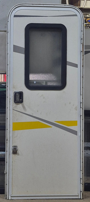 Used RV Radius Entry Door 26" W x 70 1/8" H
