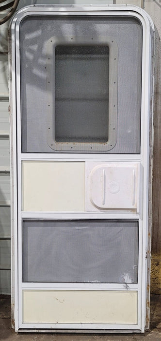 Used RV Radius Entry Door 29 1/2" W x 71 1/2" H