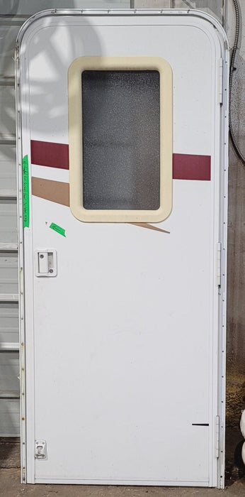 Used RV Radius Entry Door 29 1/2" W x 71 1/2" H
