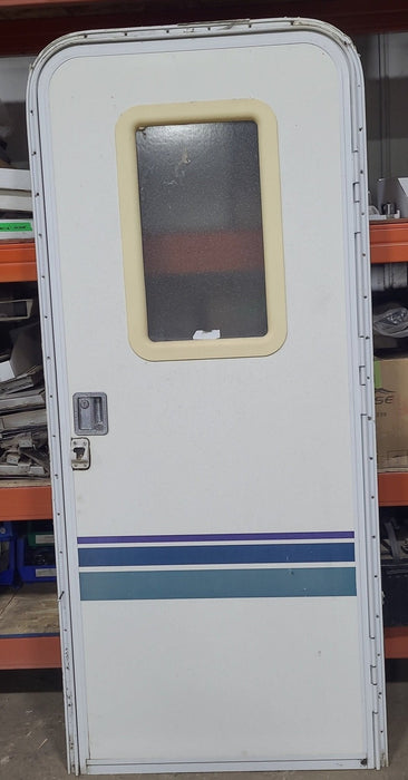 Used RV Radius Entry Door 29 1/2" W x 71 7/8" H