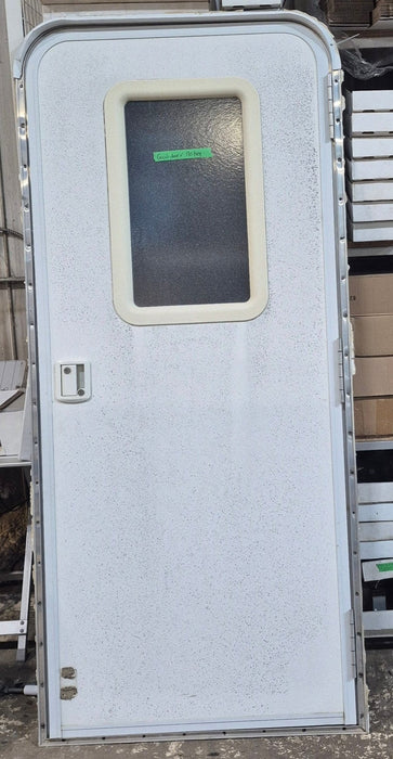 Used RV Radius Entry Door 29 3/4" x 69 5/8"