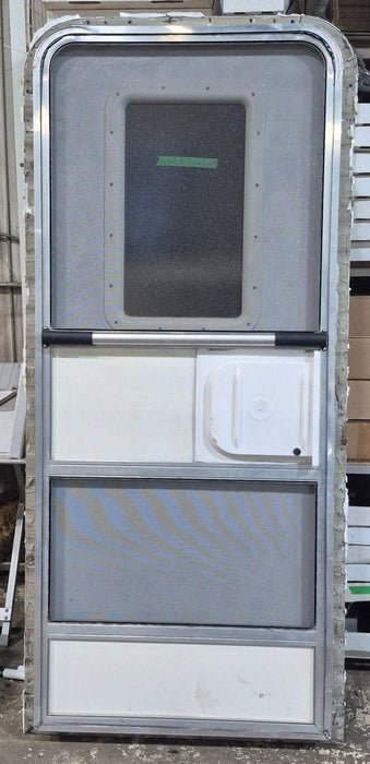 Used RV Radius Entry Door 29 3/4" x 69 5/8"