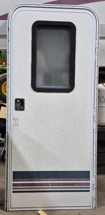 Used RV Radius Entry Door 29 5/8" W x 70" H