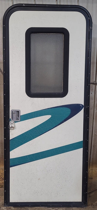 Used RV Radius Entry Door 29 5/8" W x 71 7/8" H