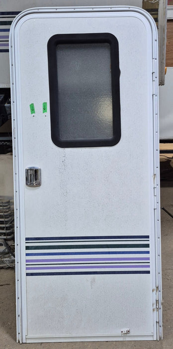 Used RV Radius Entry Door 29 5/8" W x 72" H