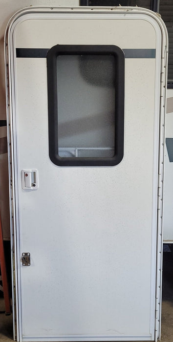 Used RV Radius Entry Door 30 1/2" X 70"