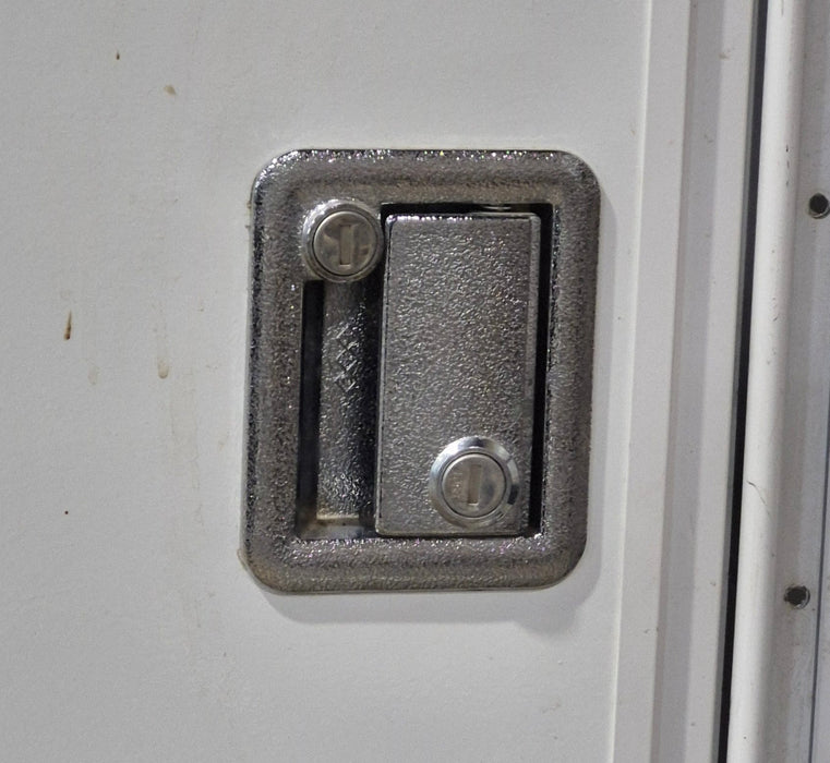Used RV Radius Toy Hauler Garage Door 35 1/2" x 72"