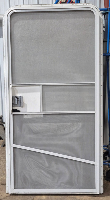 Used RV Radius Toy Hauler Garage Door 35 1/2" x 72"