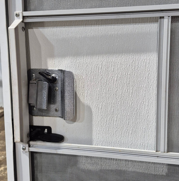 Used RV Radius Toy Hauler Garage Door 35 1/2" x 72"