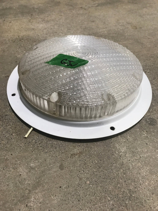 Used RV Scare Light Assembly - WHITE TRIM