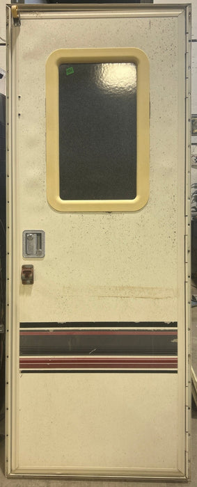 Used RV Square Corner Entry Door 25 3/4" W x 69 1/2" H