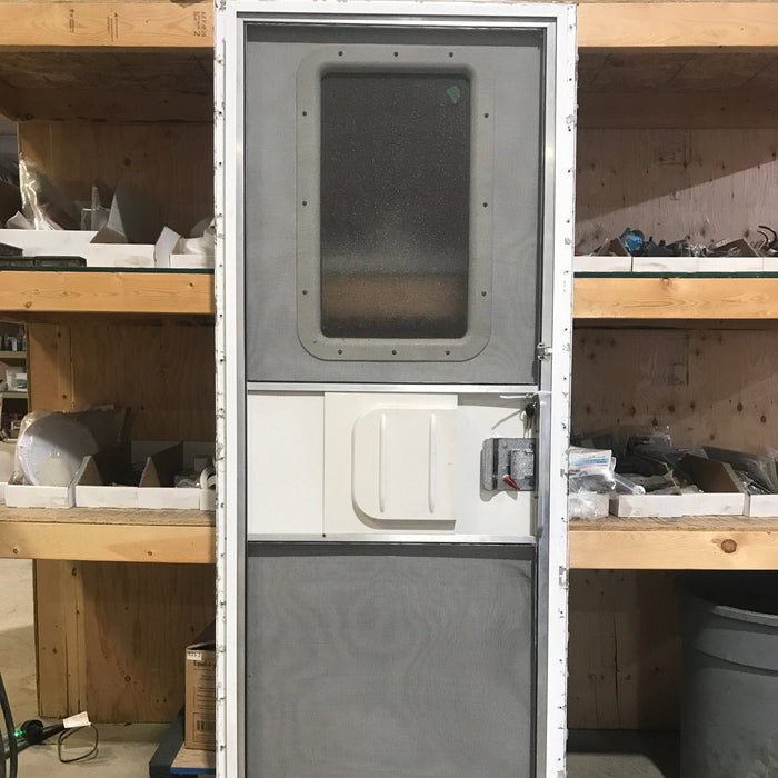 Used RV Square Corner Entry Door 26 3/4" W x 70 1/2" H