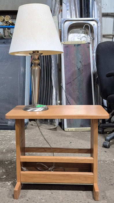 Used RV Stand With Attached Lamp - Young Farts RV Parts