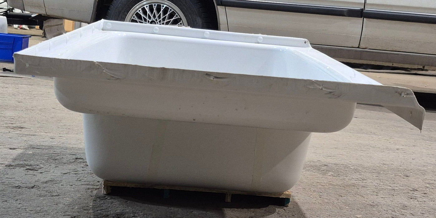 Used RV Step Bath Tub 35 7/8" L x 23 3/4" D- Right Hand Drain
