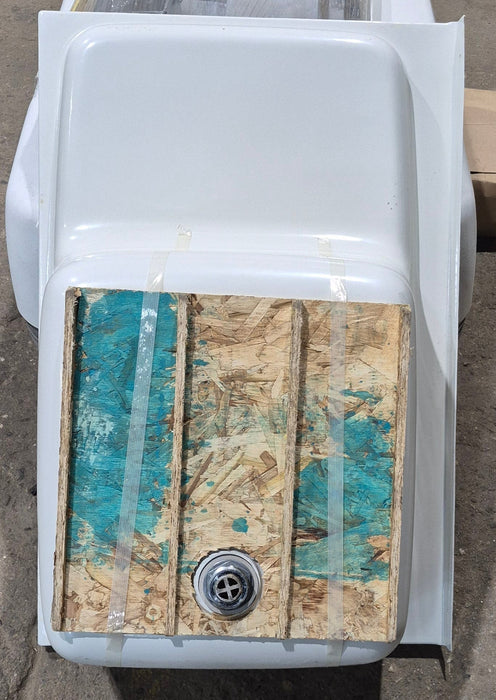 Used RV Step Bath Tub 35 7/8" L x 23 3/4" D- Right Hand Drain