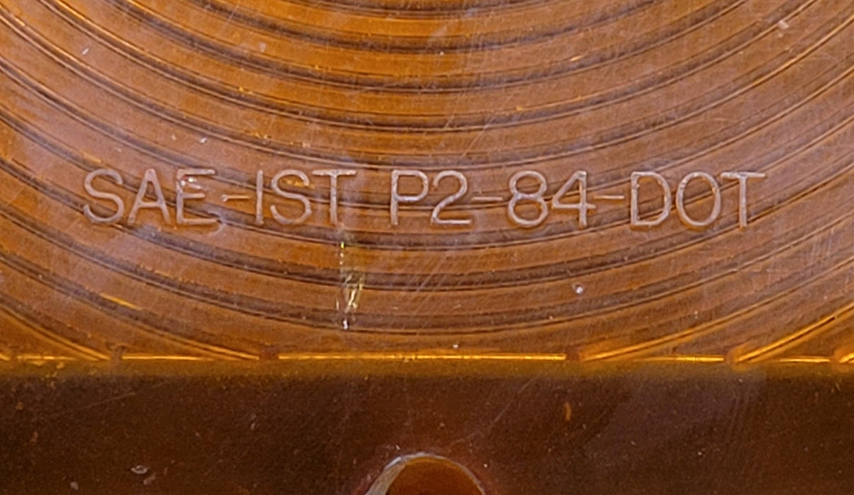 Used RV Tail Light Replacement Lens - Amber