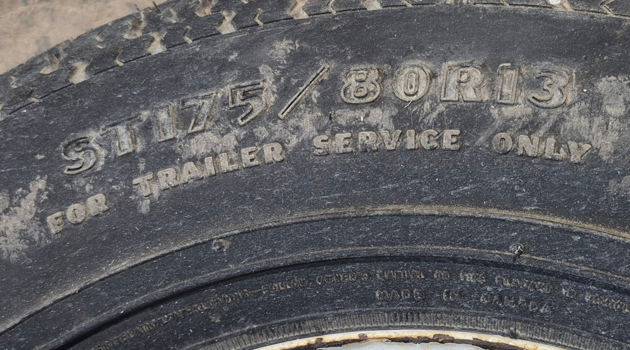 Used RV Tire & Rim 13" 5 bolt - Young Farts RV Parts