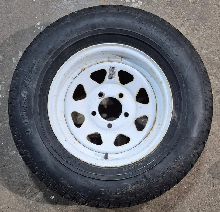 Used RV Tire & Rim 14" - 5 bolt - WEATHER CHECKED - Young Farts RV Parts