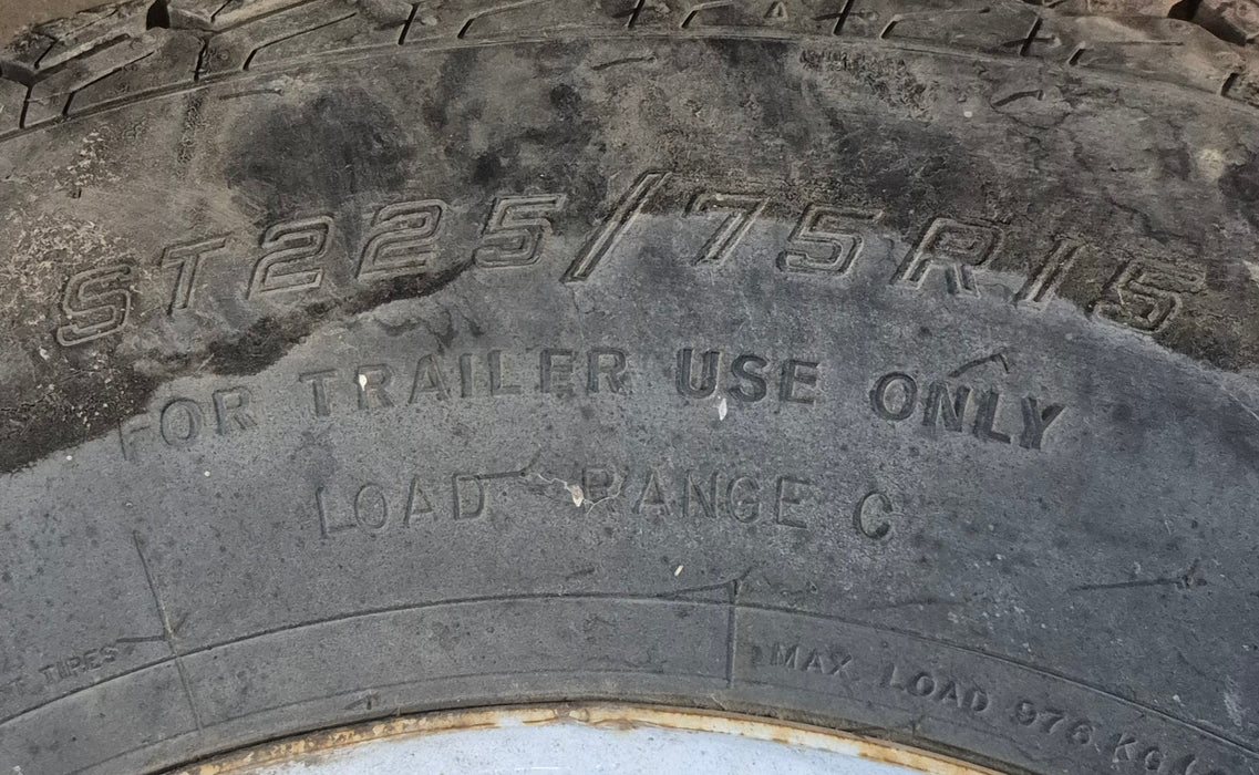 Used RV Tire & Rim 15" - 5 bolt - Young Farts RV Parts