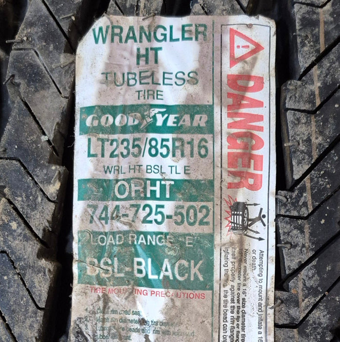 Used RV Tire & Rim 16" 8 bolt