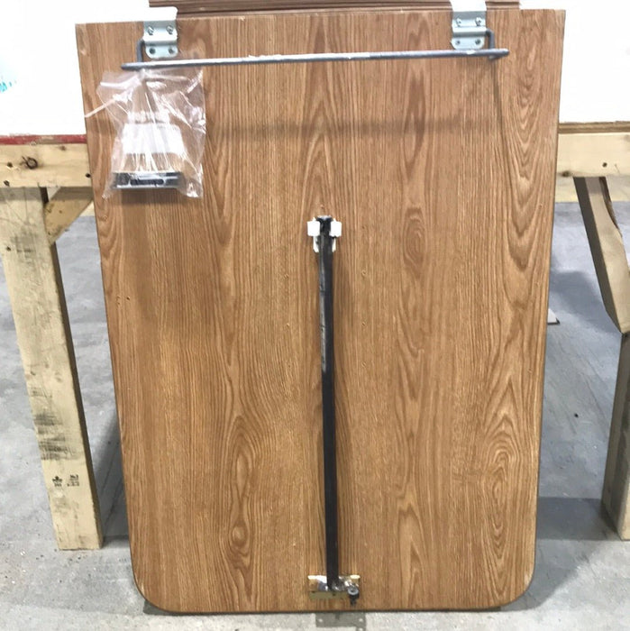 Used RV Wall Mount Table Top With Single Leg 39 5/8" L x 28" W