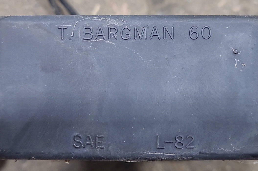 Used SAE L 82 - Bargman 60 series DOT license plate light - Black