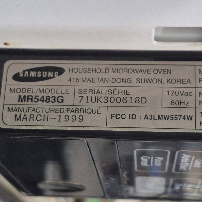 Used Samsung RV Microwave, 20 3/8" x 13 1/4" x 13 1/2" - MR5483G - Young Farts RV Parts