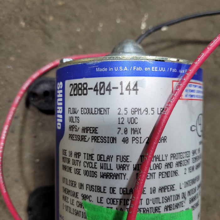 Used SHURflo Water Pump - 2088-404-144