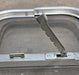 Used Silver - ish Radius Opening Window : 16 1/2 x 11 1/4" x 2" D - Young Farts RV Parts