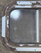 Used Silver - ish Radius Opening Window : 16 1/2 x 11 1/4" x 2" D - Young Farts RV Parts