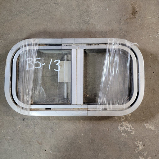 Used Silver Radius Opening Window : 17 X 9 X 2" D - Young Farts RV Parts