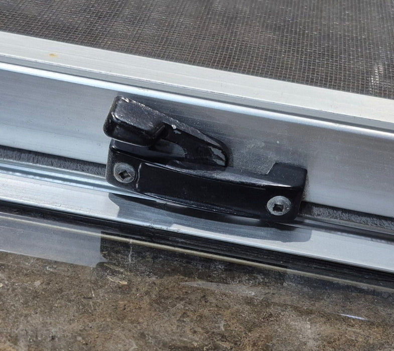 Used Silver Radius Opening Window : 30" W x 11 1/2" H x 1 3/4" D