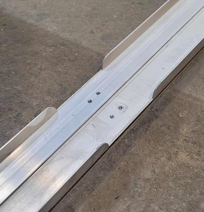 Used Silver Radius Opening Window : 51" W x 14 1/4" H x 1" D