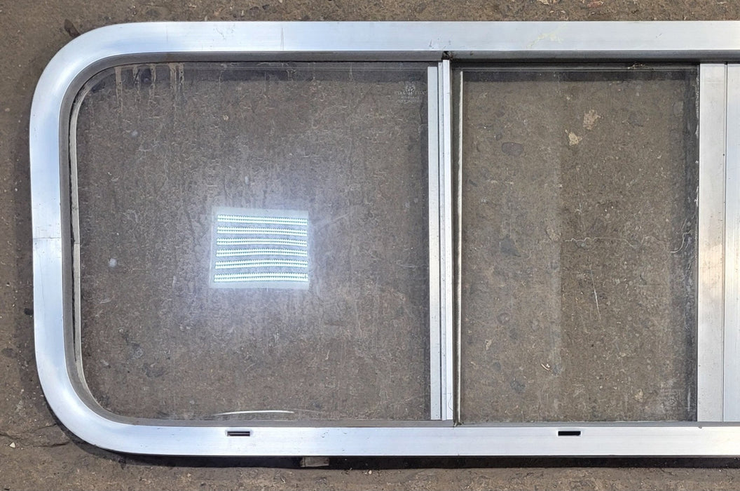Used Silver Radius Opening Window : 51" W x 14 1/4" H x 1" D