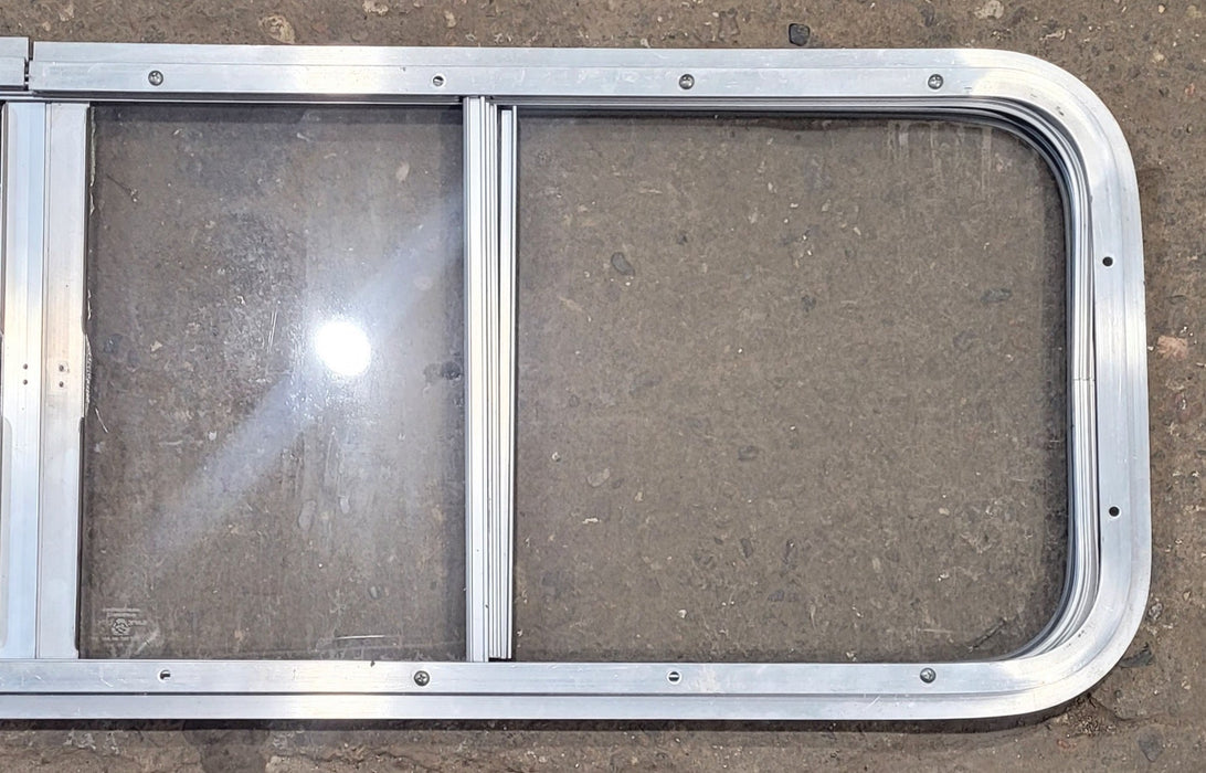 Used Silver Radius Opening Window : 51" W x 14 1/4" H x 1" D