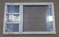 Used Silver Square Emergency Opening Window: 35 5/8" X 21 3/4" X 1 1/2" D - Young Farts RV Parts