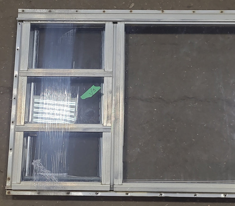 Used Silver Square Emergency Opening Window: 35 5/8" X 21 3/4" X 1 1/2" D