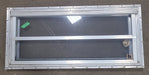 Used Silver Square Emergency Opening Window: 37 1/8" X 16 1/2" X 1 1/2" D - Young Farts RV Parts