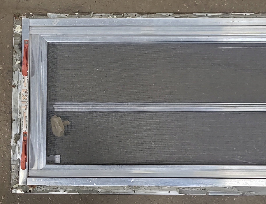 Used Silver Square Emergency Opening Window: 37 1/8" X 16 1/2" X 1 1/2" D - Young Farts RV Parts