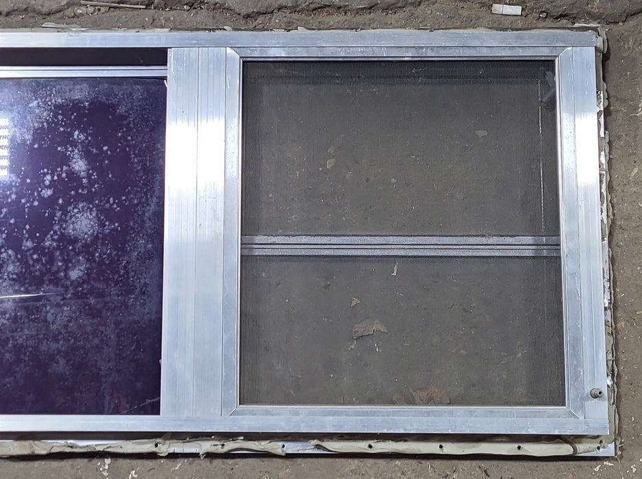 Used Silver Square Emergency Opening Window: 47 3/4" W x 18" H x 1 3/8" D