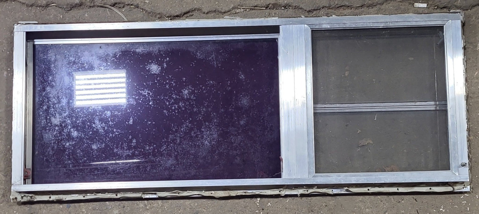 Used Silver Square Emergency Opening Window: 47 3/4" W x 18" H x 1 3/8" D
