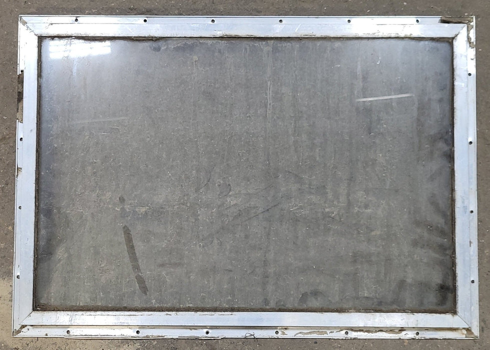 Used Silver Square Non-Opening Window: 22 5/8" X 16" X 1" D